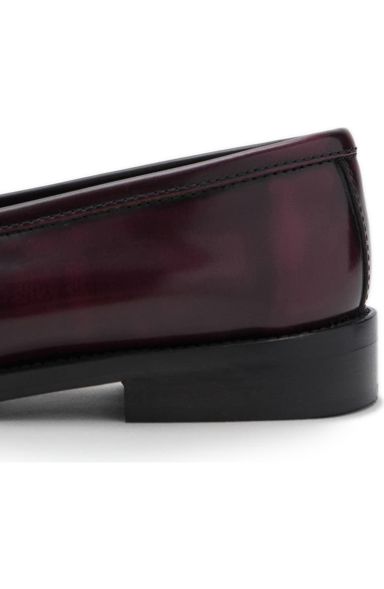 MANGO Luisa Penny Loafer, Alternate, color, Burgundy