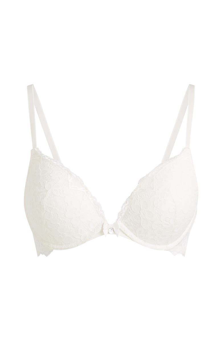 Hunkemöller Marine Padded Push-Up Underwired Bra, Alternate, color, Snow White