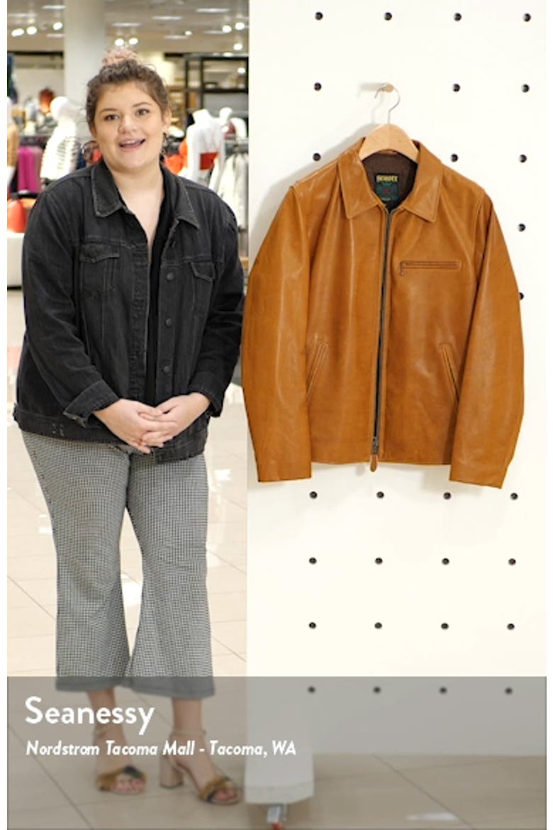 Waxy Cowhide Leather Moto Jacket video