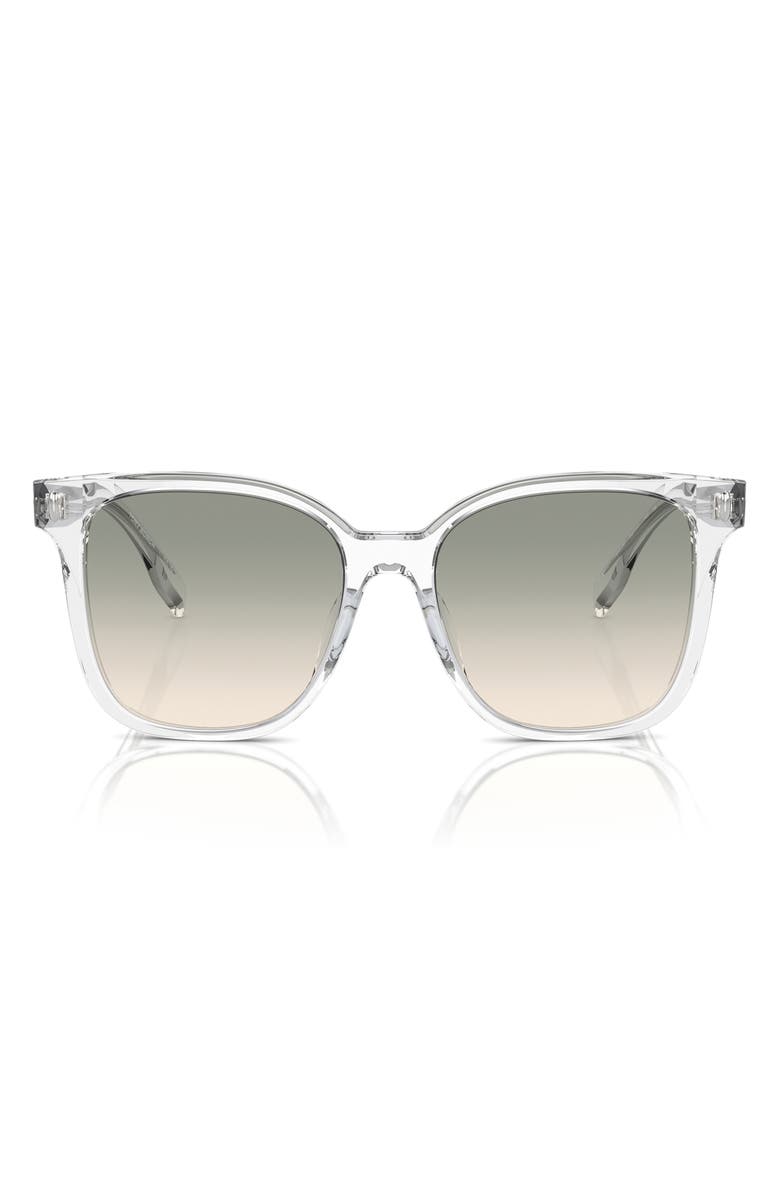Tory Burch 53mm Gradient Square Sunglasses, Main, color,