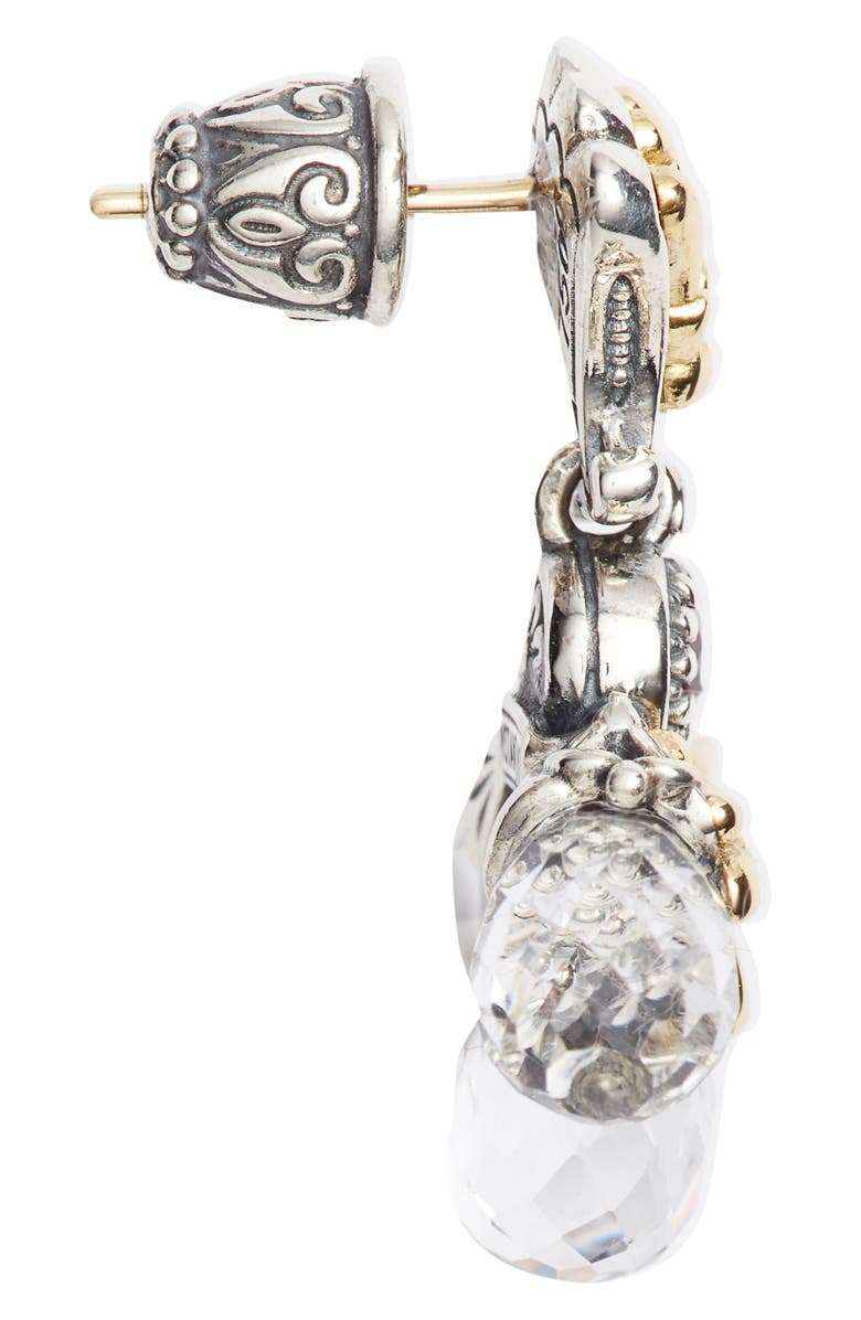 Konstantino Pythia Triple Crystal Drop Earrings, Alternate, color, 