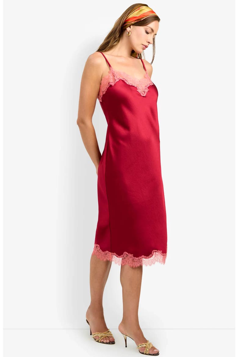 Caramia Dress, Alternate, color, Barolo