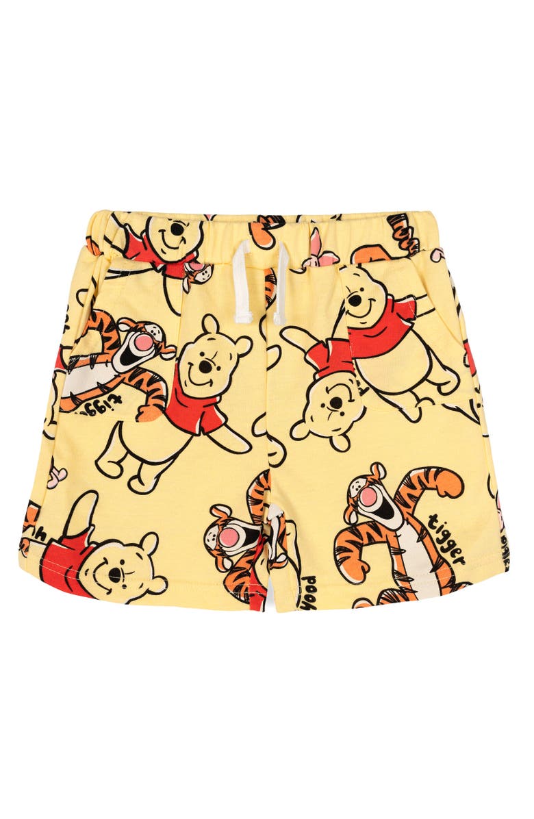 Disney Winnie the Pooh Baby French Terry 2-Piece T-Shirt and Shorts Set, Alternate, color, Pooh Tigger Yellow