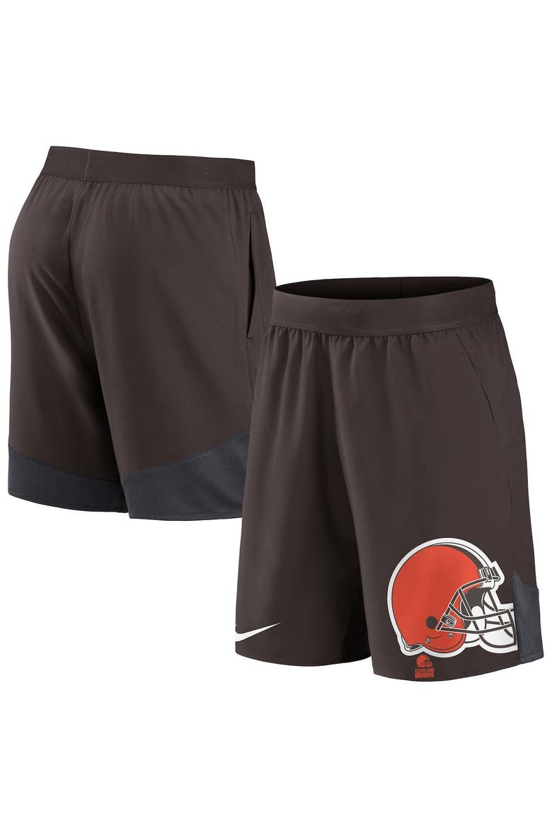 Men's Nike Brown Cleveland Browns Stretch Performance Shorts, Main, color, Brown