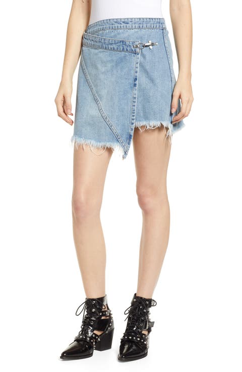 Denim Wrap Skirt