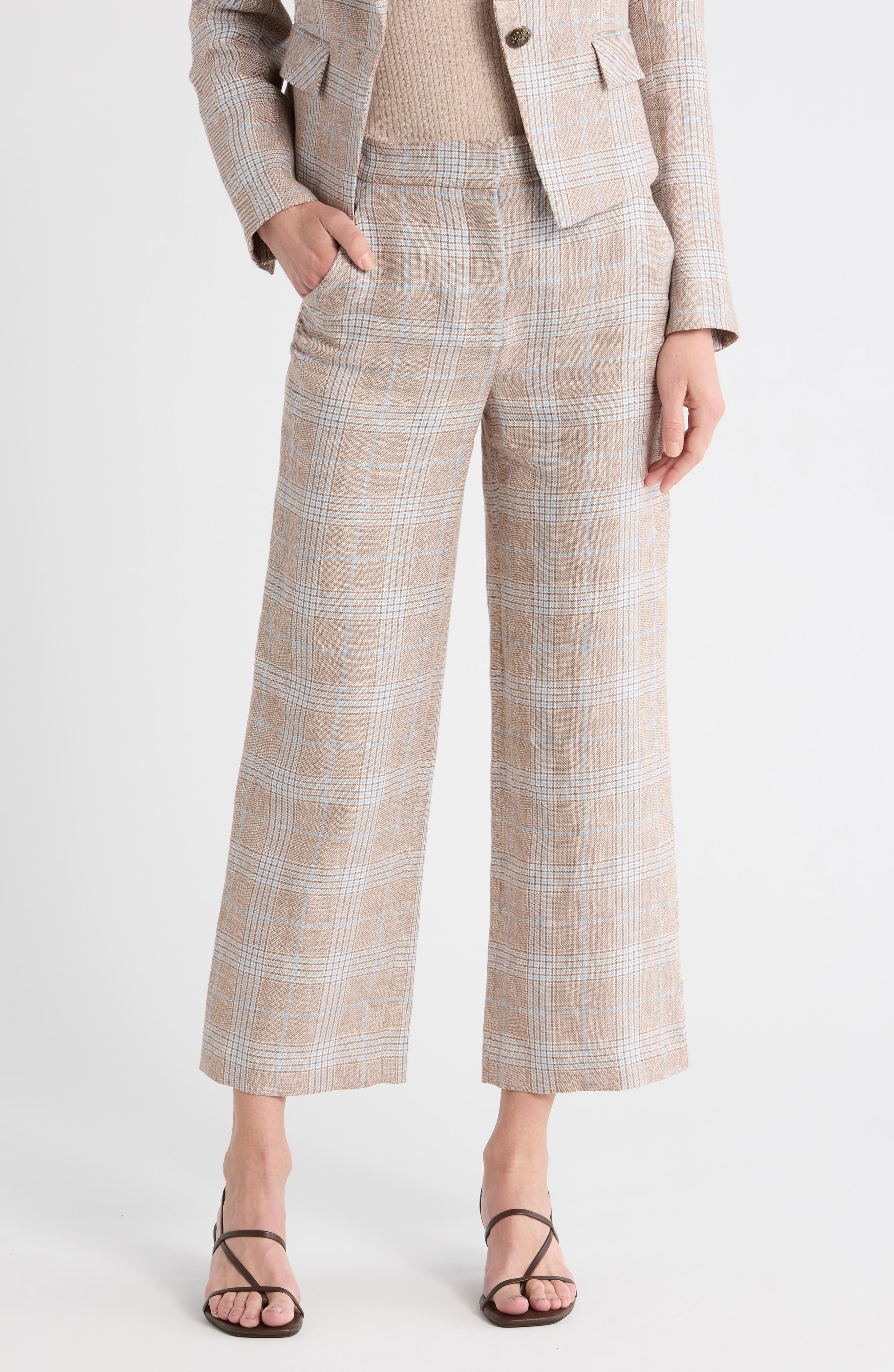 Veronica Beard Brixton Plaid Pants
