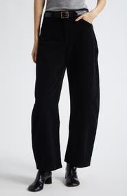 Nili Lotan Tribeca Barrel Leg Corduroy Pants