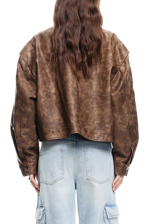 Lioness Hailey Oversize Faux Leather Bomber Jacket