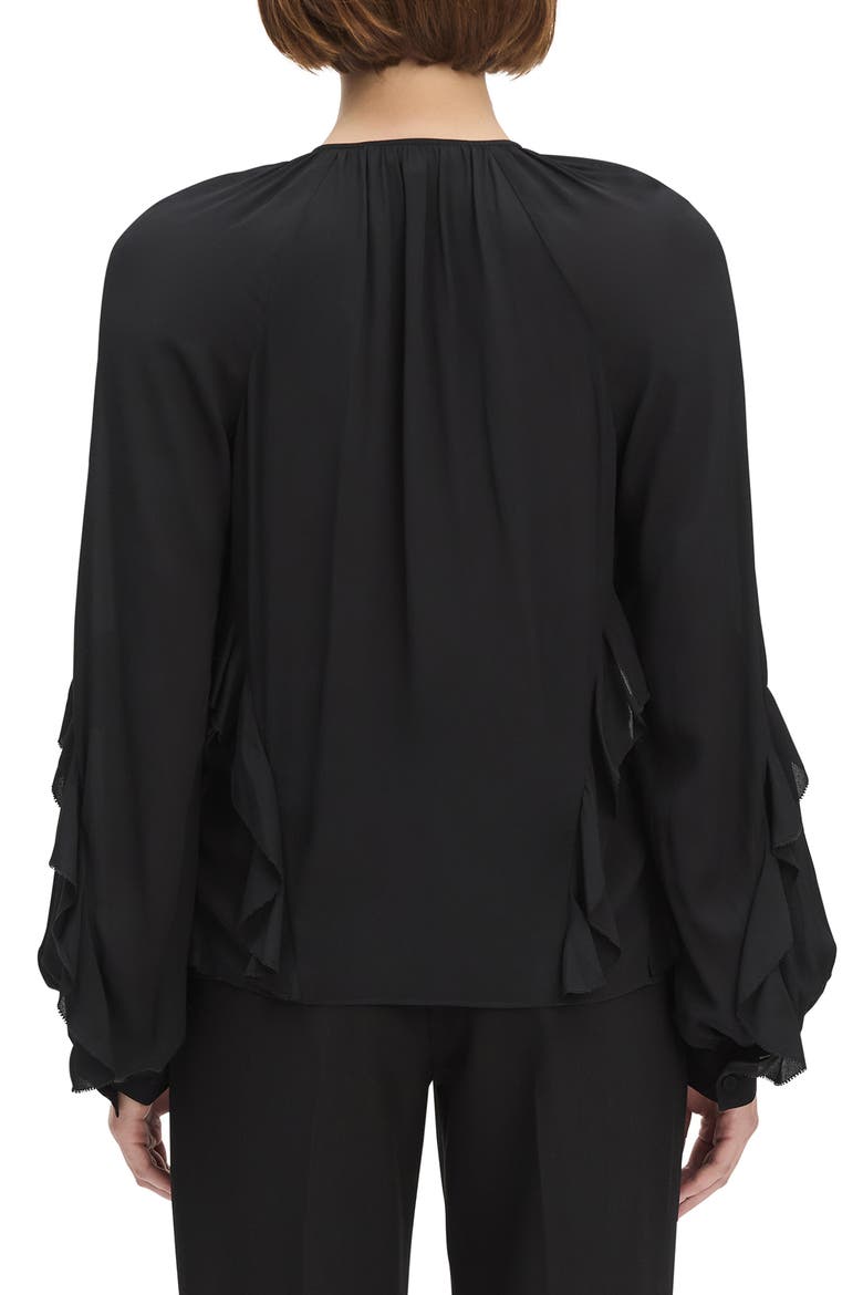 The Because of You Ruffle Top, Alternate, color, BLACK