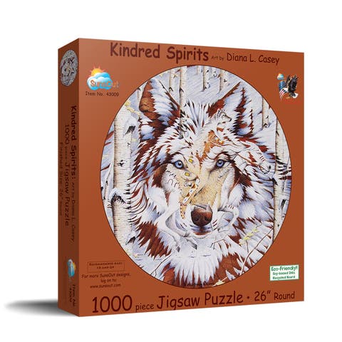 Kindred Spirits 1000 piece Jigsaw Puzzle for Adults Round
