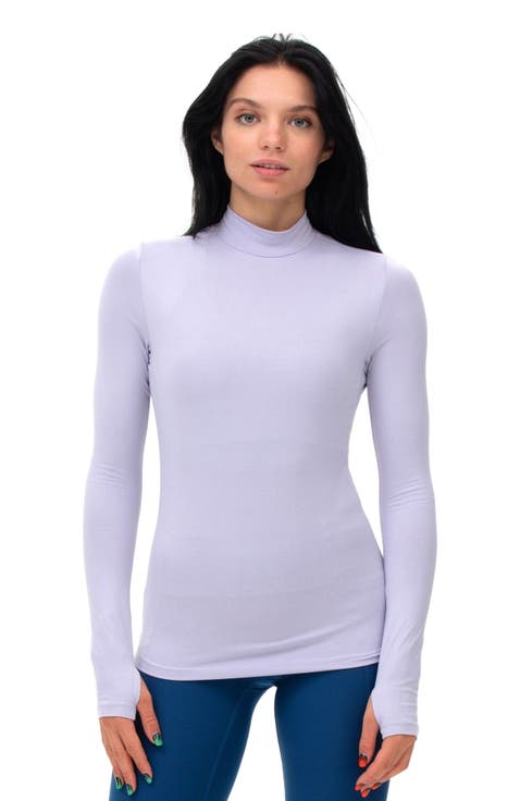 Cozy Mock Neck Long Sleeve Top