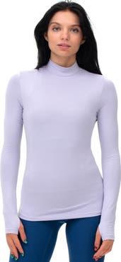 Rebody Active Cozy Mock Neck Long Sleeve Top