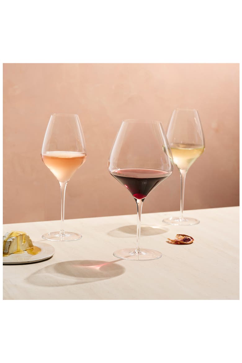 Alloro Set of 2 Cabernet Wine Glasses, Alternate, color, CLEAR