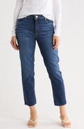 KUT from the Kloth Rachael Fab Ab Raw Hem High Waist Crop Mom Jeans
