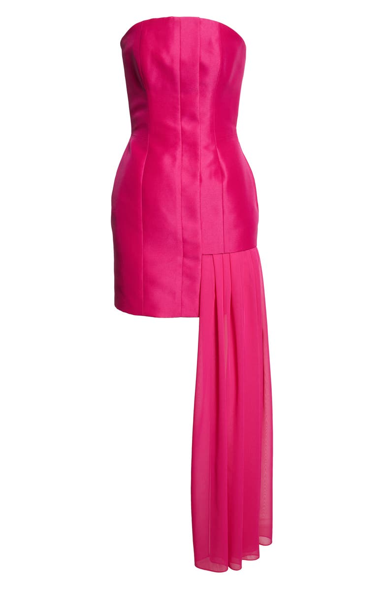 ISRAELLA KOBLA Siti Drape Strapless Cocktail Dress, Alternate, color, Fuschia
