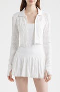 LoveShackFancy Tinker Pointelle Knit Jacket