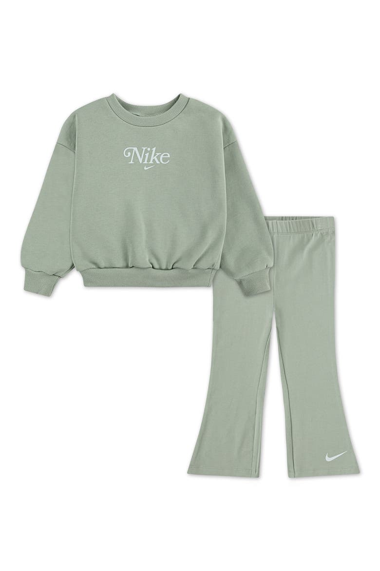 Kids' Cotton Blend Graphic Sweatshirt & Sweatpants Set, Main, color, JADE HORIZON