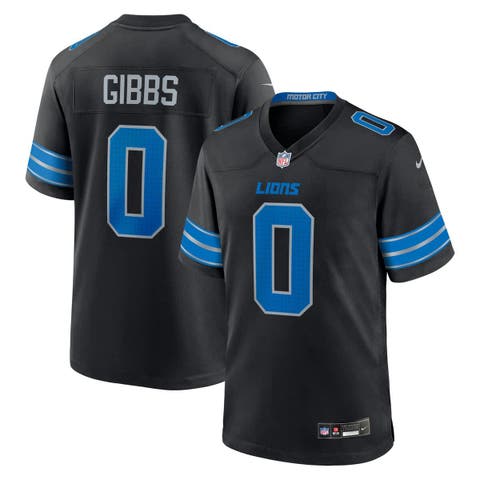 Men's Nike Jahmyr Gibbs Black Detroit Lions 2nd Alternate Game Player Jersey