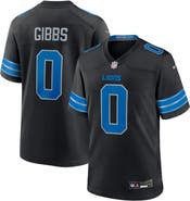 Nike Men's Nike Jahmyr Gibbs Black Detroit Lions 2nd Alternate Game Player Jersey
