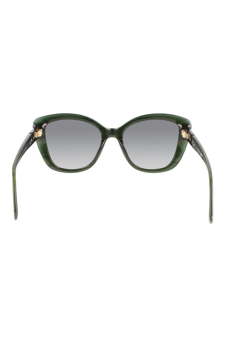 Roseau 54mm Butterfly Sunglasses, Alternate, color, GREEN MALACHITE