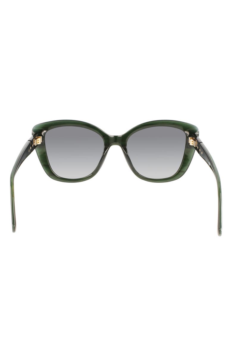 Longchamp Roseau 54mm Butterfly Sunglasses, Alternate, color, Green Malachite