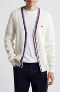 Lacoste Archive Cotton & Wool Cardigan