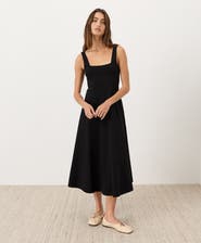 Pact Fit & Flare Square Neck Dress Made With Organic Cotton
