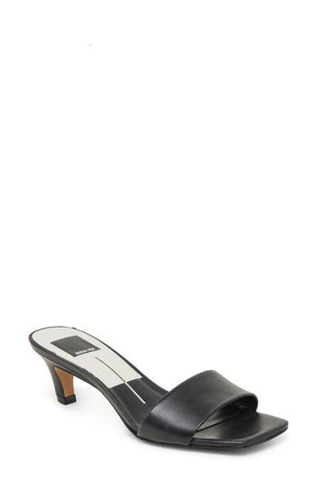 Dolce Vita Rexa Kitten Heel Slide Sandal In Black