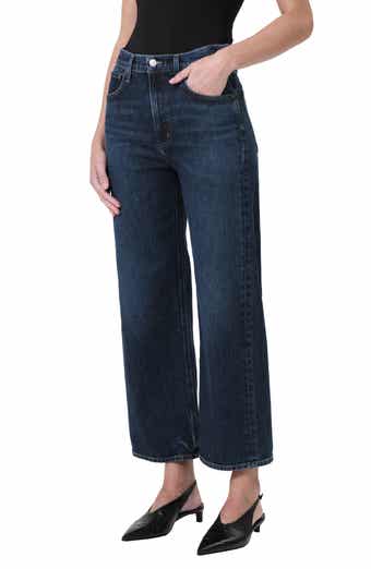 Ren High Waist Ankle Wide Leg Jeans