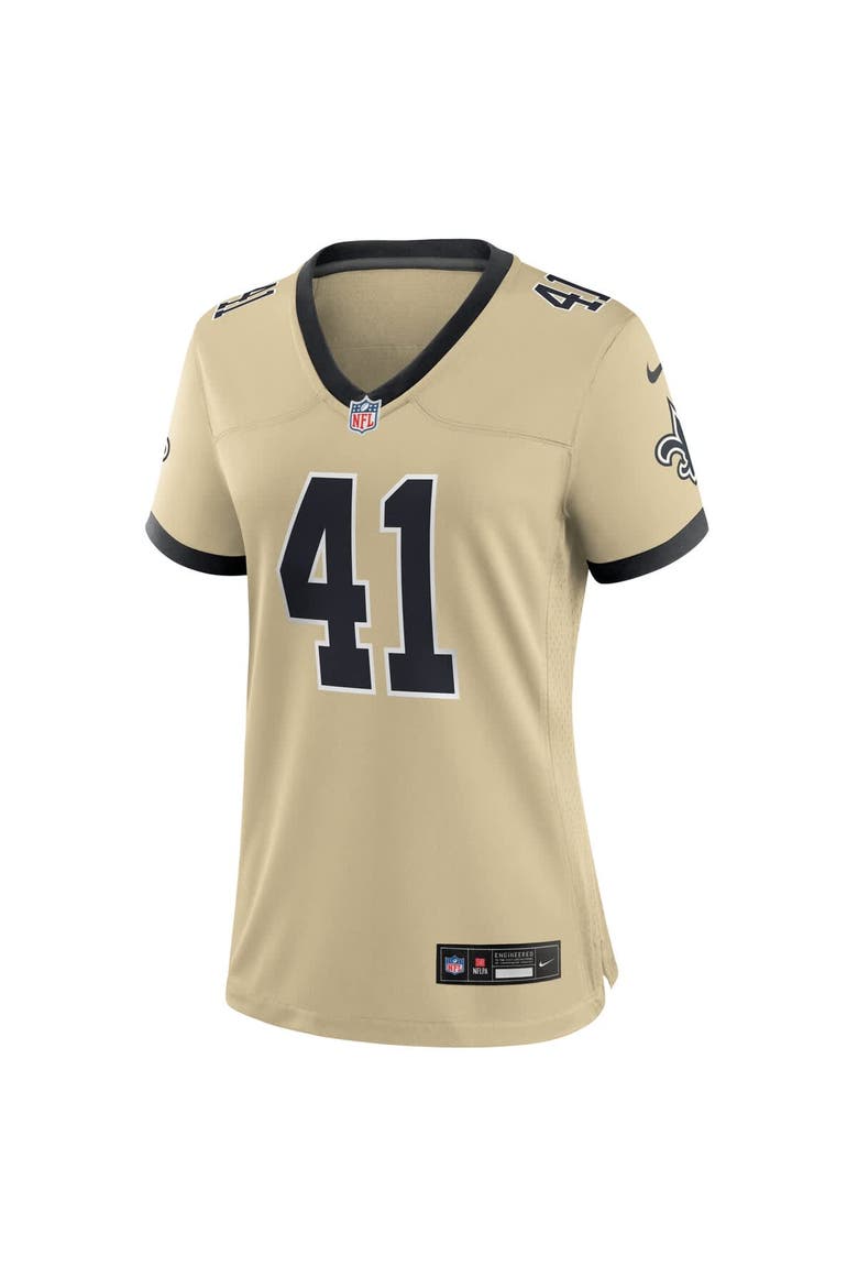 Women's Nike Alvin Kamara Gold New Orleans Saints Gameday Golds Alternate Game Player Jersey, Alternate, color, Gold