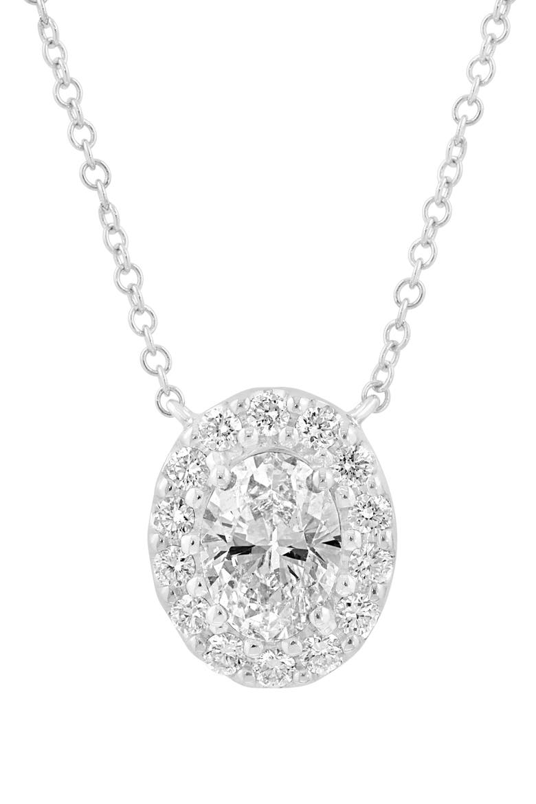 Lab-Grown Diamond Pendant Necklace, Alternate, color, SILVER