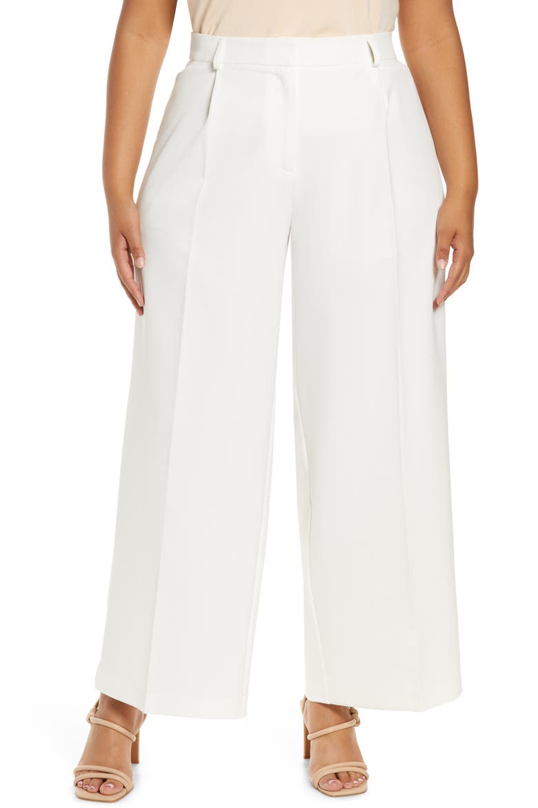Wide Leg Pants, Main, color, NEW IVORY