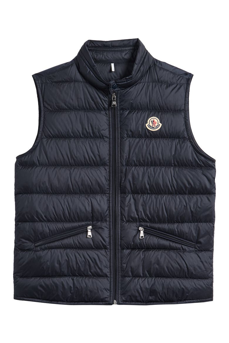 Kids' Gui Packable Down Puffer Vest, Main, color, NAVY