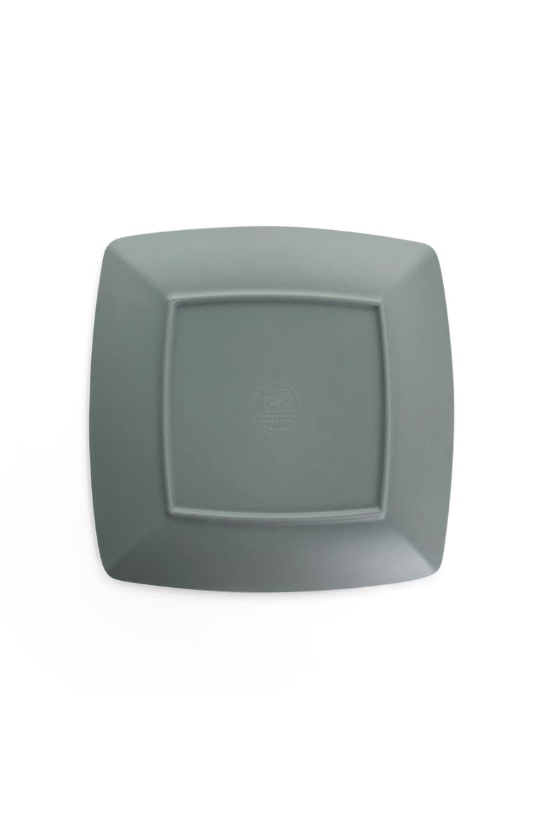 Gibson Home Grayson 4 Piece 8.5 Inch Square Melamine Dessert Plate Set, Alternate, color, Assorted