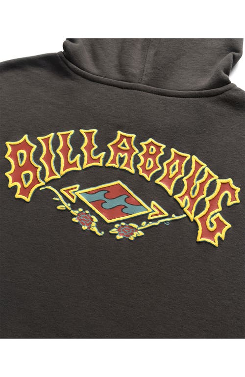Billabong Kids' Rose Arch Graphic Hoodie In Black