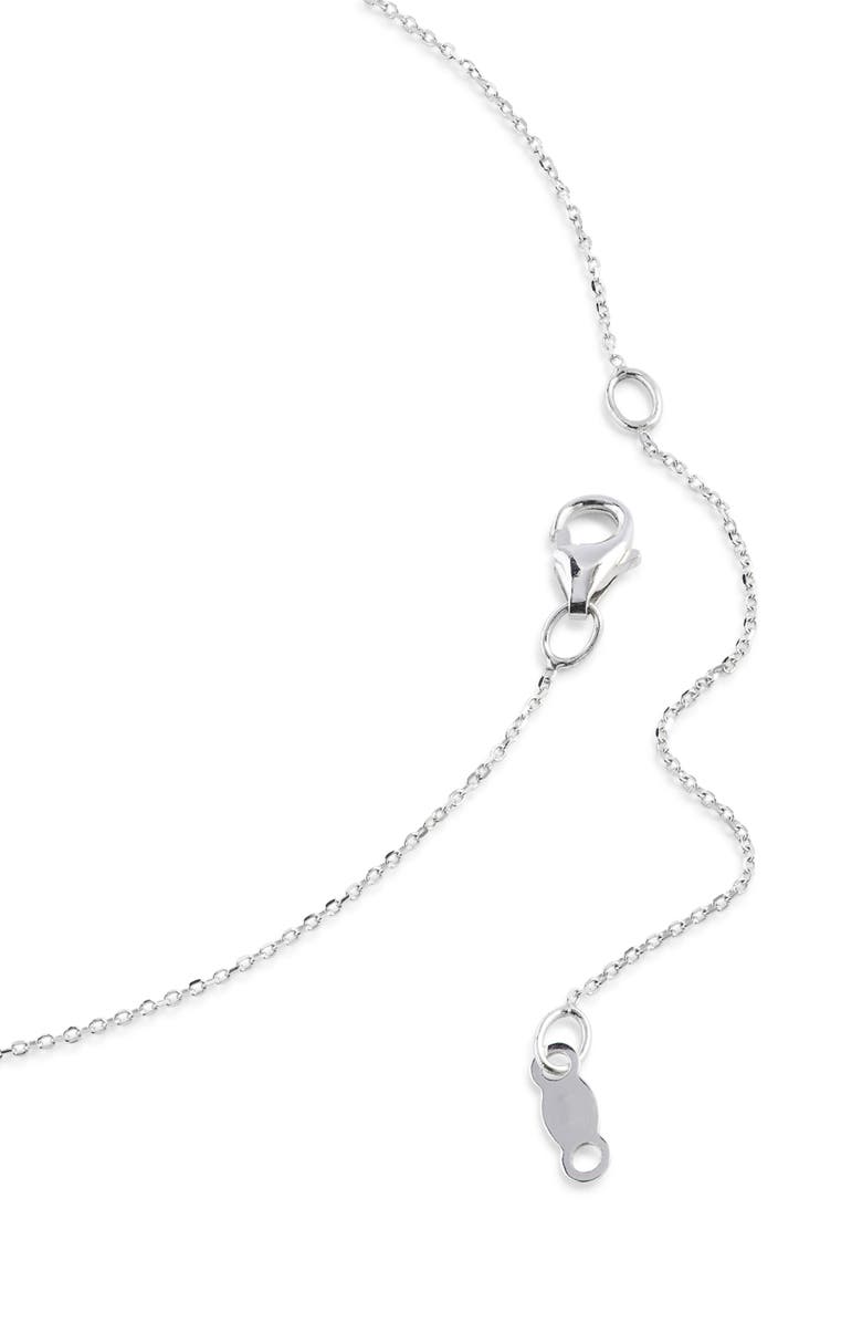 Nordstrom Tahitian Pearl Necklace, Alternate, color, Grey- 14K White Gold