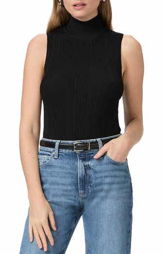 Brin Mock Neck Rib Sweater Tank