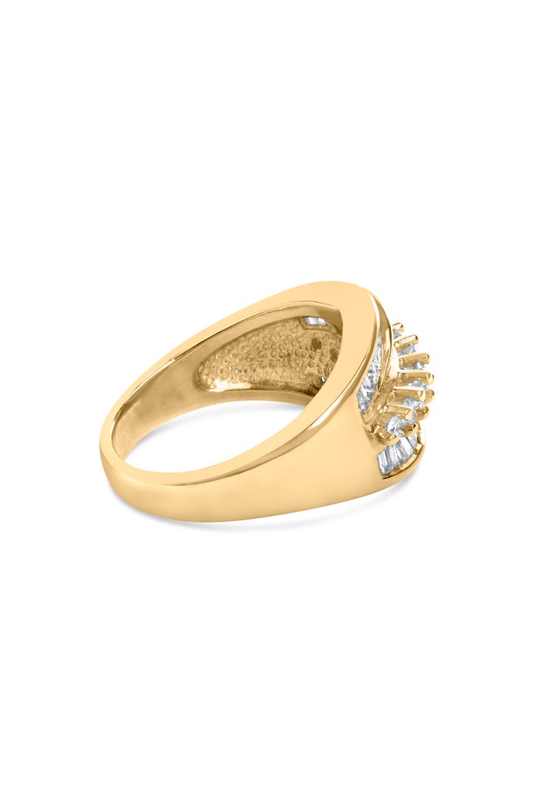 14K Yellow Gold 1 Cttw Diamond Cocktail 5 Stone Ring, Alternate, color, Yellow