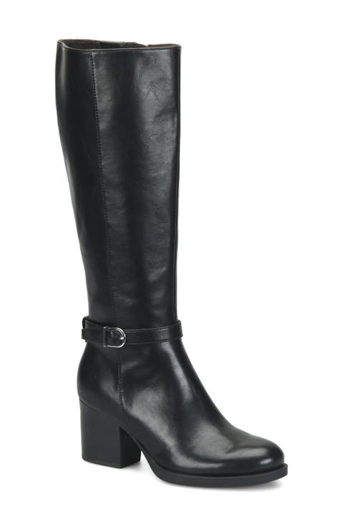Brandie Faux Leather Knee High Boot