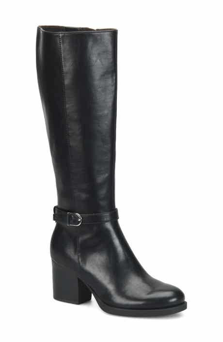 Brandie Faux Leather Knee High Boot