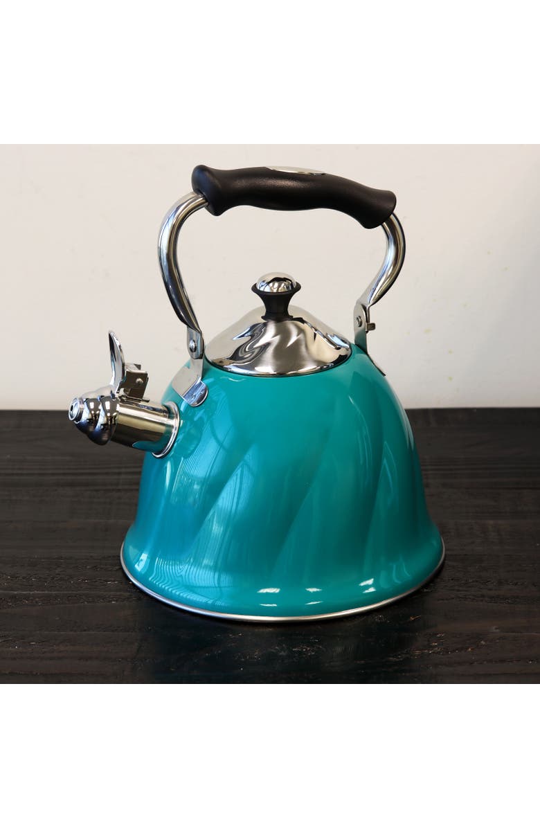 MR COFFEE Alberton Tea Kettle with Lid, Alternate, color, Green