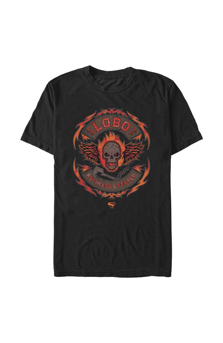 Supergirl Men's Supergirl Ruthless And Feared Lobo Skull Graphic T-Shirt, Main, color, Black