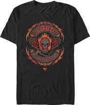 Supergirl Men's Supergirl Ruthless And Feared Lobo Skull Graphic T-Shirt