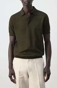 MANGO Fine Knit Cotton Polo