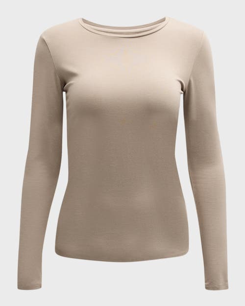 MAJESTIC MAJESTIC FILATURES SOFT TOUCH LONG SLEEVE CREWNECK T-SHIRT