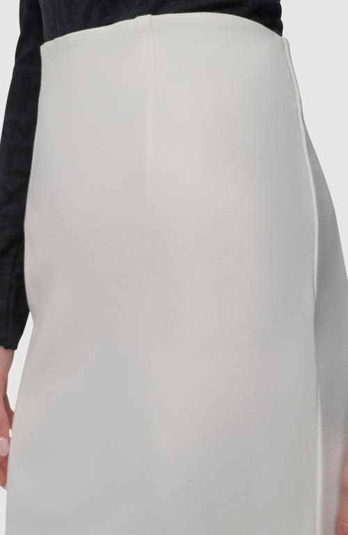 Dkny Pull-on Pencil Skirt In Ivory
