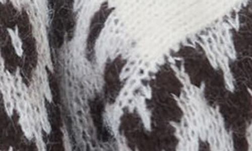 Blu Pepper Fair Isle Zip Cardigan In Brown