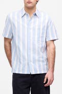 Madewell Short Sleeve Linen & Cotton Button-Up Shirt