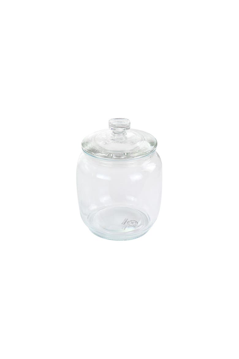4 Piece 2.1 and 1 Quart Glass Canister Set, Alternate, color, Clear