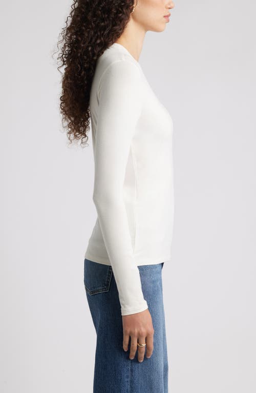 Nordstrom Long Sleeve Crewneck T-shirt In White